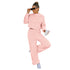 Women's Double Faced Pile Suit Two Piece Outfits Loungewear