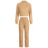 Women's Double Faced Pile Suit Two Piece Outfits Loungewear