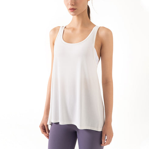 Women's Exercise Running Gym Breathable Loose Tank