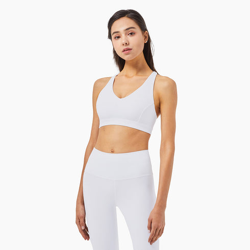 Women's Exercise Running Sport Deep V Bra