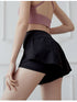 Women's Fake Two Piece Hi-Waist Butt Lifter Skinny Shorts