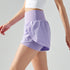 Women's Fake Two Pieces Running Loose Breathable Shorts