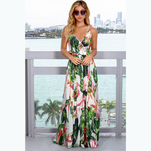 Women's Fashion Long Dress Strap Maxi Dresses