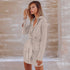 Women's Fashion Sexy Slim Print Shirt Dress
