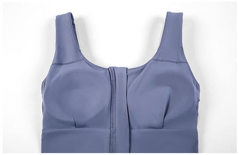 Women's Fashion Sports Zipper Bras Fitness Yoga Bra Pads