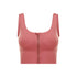 Women's Fashion Sports Zipper Bras Fitness Yoga Bra Pads