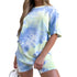 Women's Fashionable Loose T-shirt Shorts Two Piece Outfits