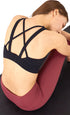 Women's Fitness Criss Cross Back U Neck Bralette Bra