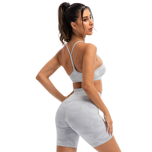 Women's Fitness High Impact Support Bralette Camo Bras