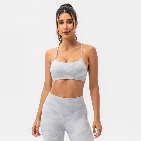 Women's Fitness High Impact Support Bralette Camo Bras