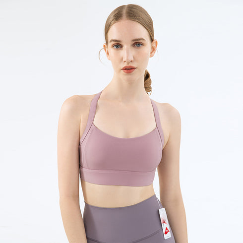 Women's Fitness High Impact Support Criss Cross Back Bra