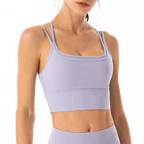 Women's Fitness High Impact Support Stylish Spaghetti Strap Tanks