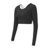 Women's Fitness Long Sleeve Sexy Crop Tops