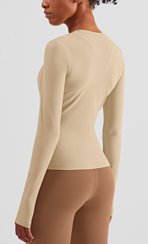 Women's Fitness Naked Feeling Running Sweatshirts Top