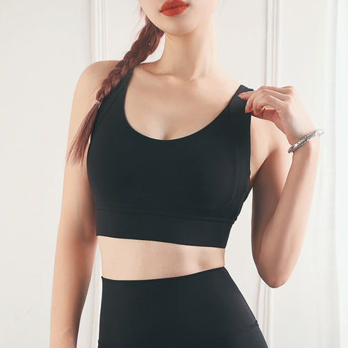 Women's Fitness Running Bra with Detachable Bra Pads