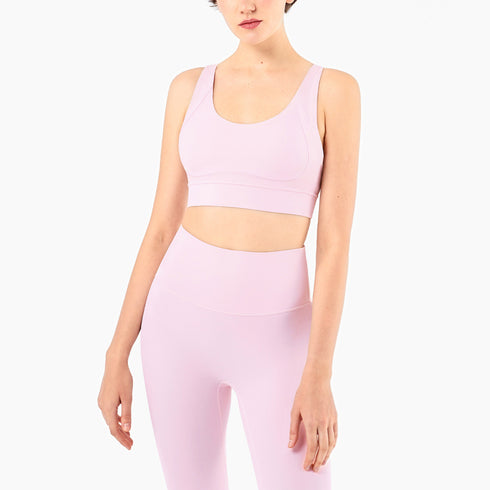 Women's Fitness Running Bra with Detachable Bra Pads