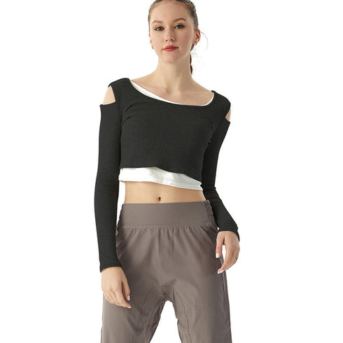 Women's Fitness Running Sexy Hollow Out Sweatshirts