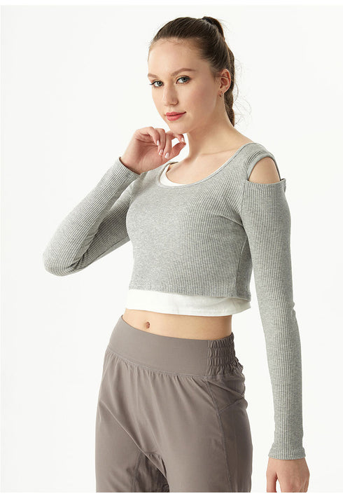 Women's Fitness Running Sexy Hollow Out Sweatshirts