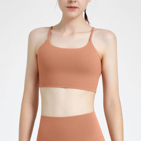 Women's Fitness Running Sports Bras with Bra Pads