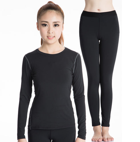 Women's Fitness Running Suit Long Sleeve Shirt Yoga Pants