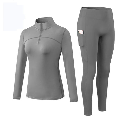 Women's Fitness Running Suit Shirt Yoga Pants Activewear Sets