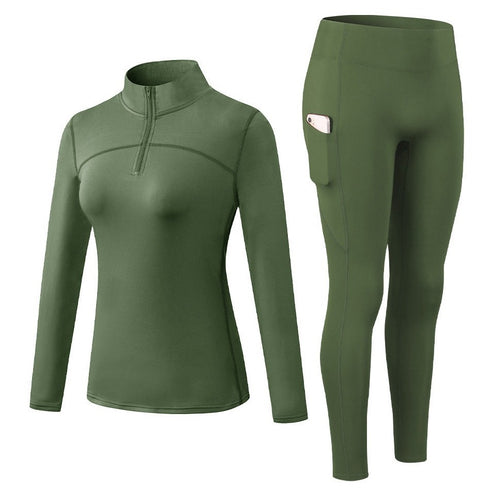 Women's Fitness Running Suit Shirt Yoga Pants Activewear Sets