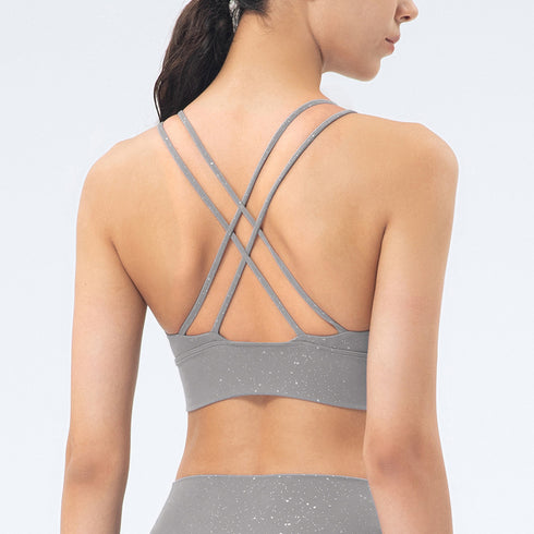 Women's Fitness Running Yoga Sexy Criss Cross Back Bra