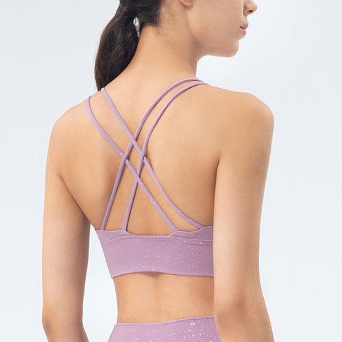 Women's Fitness Running Yoga Sexy Criss Cross Back Bra