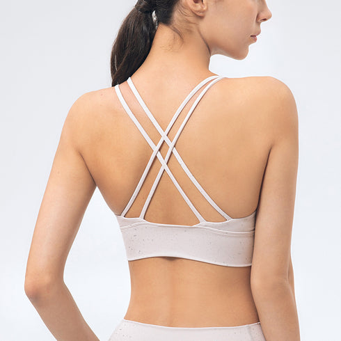 Women's Fitness Running Yoga Sexy Criss Cross Back Bra