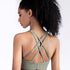 Women's Fitness Sexy Sports Bra Criss Cross Back Bralette Bra