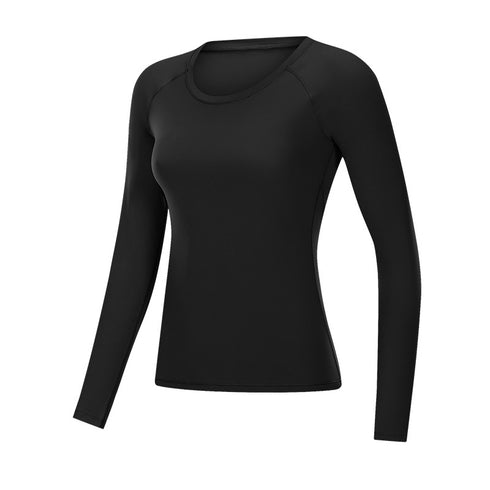 Women's Fitness Skinny Long Sleeve Running Sweatshirts Top