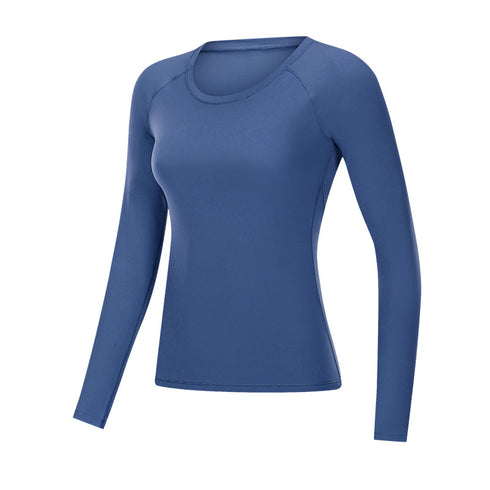 Women's Fitness Skinny Long Sleeve Running Sweatshirts Top
