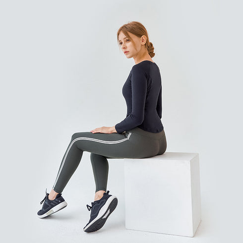 Women's Fitness Skinny Long Sleeve Running Sweatshirts Top