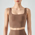 Women's Fitness Slim Running Crop Tank with Bra Pads