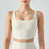 Women's Fitness Slim Running Crop Tank with Bra Pads