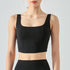 Women's Fitness Slim Running Crop Tank with Bra Pads