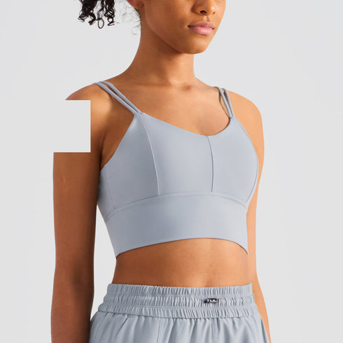Women's Fitness Spaghetti Strap Breathable Bralette Bra