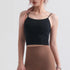 Women's Fitness Spaghetti Strap Sleeveless Tank with Bra Pads