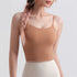 Women's Fitness Spaghetti Strap Sleeveless Tank with Bra Pads