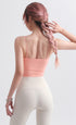 Women's Fitness Spaghetti Strap Sleeveless Tank with Bra Pads