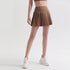 Women's Fitness Sport Fake Two Piece Pleated Skirts