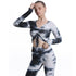 Women's Fitness Tie-dye Drawstring Yoga Crop Tops