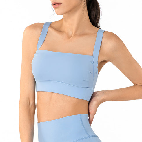 Women's Fitness Yoga High Impact Support Backless Sexy Bra