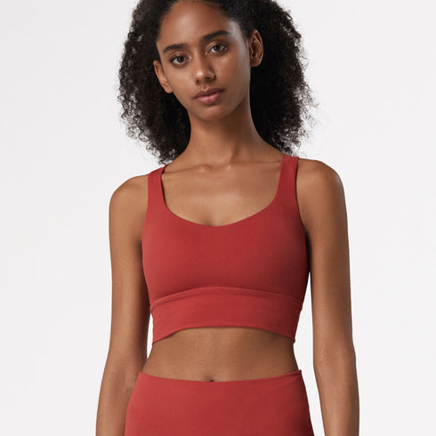 Women's Fitness Yoga High Impact Support Sports Bra