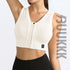 Women's Fitness Yoga Removable Cups Zipper Bra