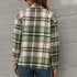 Women's Flannel Plaid Jacket Button Shirts Coats