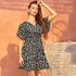 Women's Floral Dress V-neck Casual French Dresses