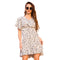 Women's Floral Dress V-neck Casual French Dresses