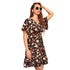 Women's Floral Dress V-neck Casual French Dresses
