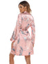 Women's Flower Print Pajama Tops Lounge Nightwear